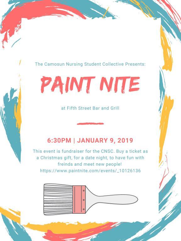 PAINT NITE FUNDRAISER - CAMOSUN NURSING STUDENT COLLECTIVE